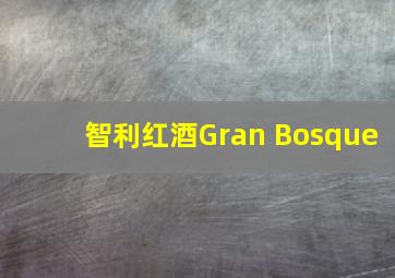 智利红酒Gran Bosque